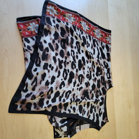 Life style Woman Draped Open Front Sleeveless Cardigan Vest Leopard Print 1X - Picture 5 of 11